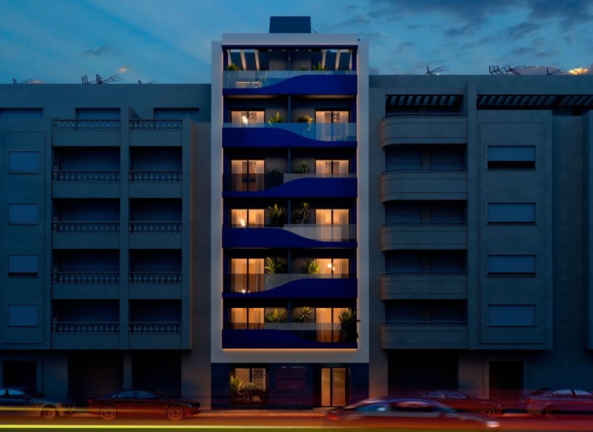 Nieuwbouw - Appartement / Flat -
Torrevieja* - Playa del Acequión
