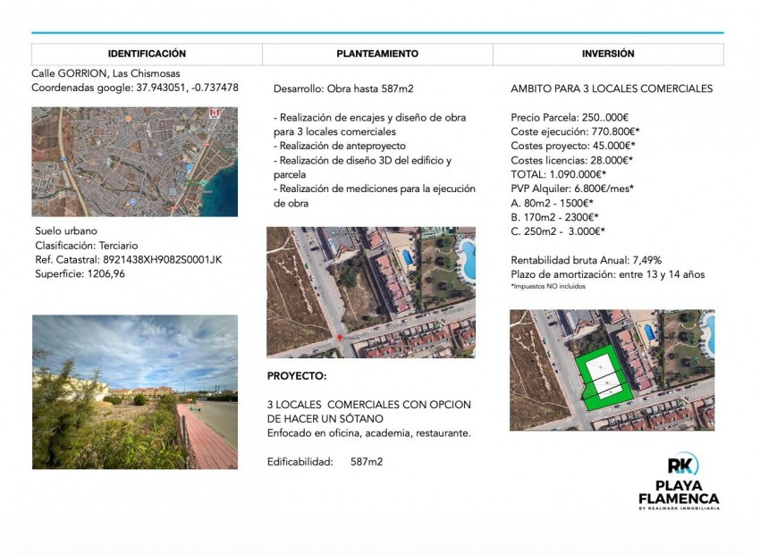 Venta - Plot -
Orihuela Costa - La Florida