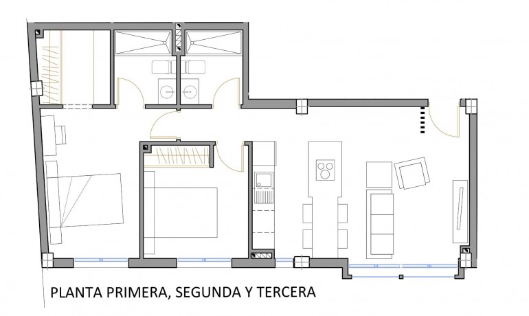 Nouvelle construction - Appartement / Flat -
San Pedro del Pinatar* - Lo Pagan*