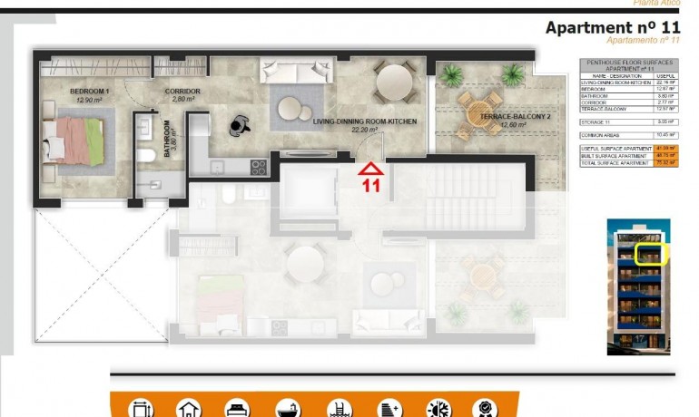 Nieuwbouw - Appartement / Flat -
Torrevieja* - Playa del Acequión