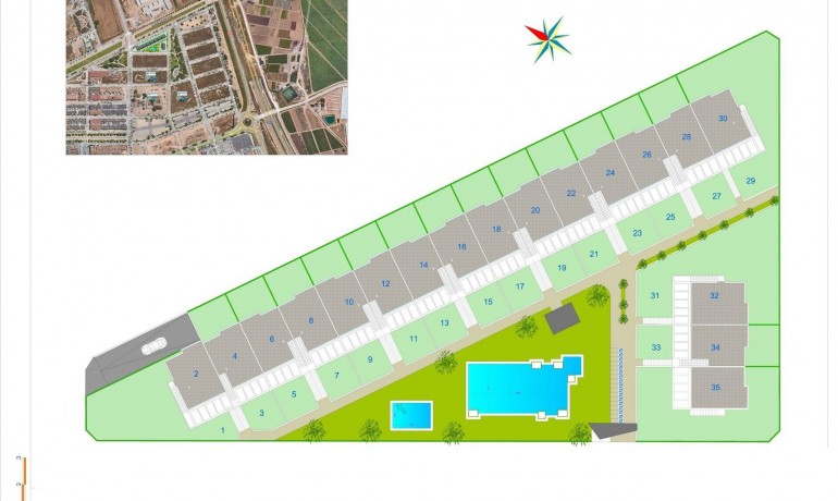 Nieuwbouw - Appartement / Flat -
Pilar de la Horadada* - pueblo