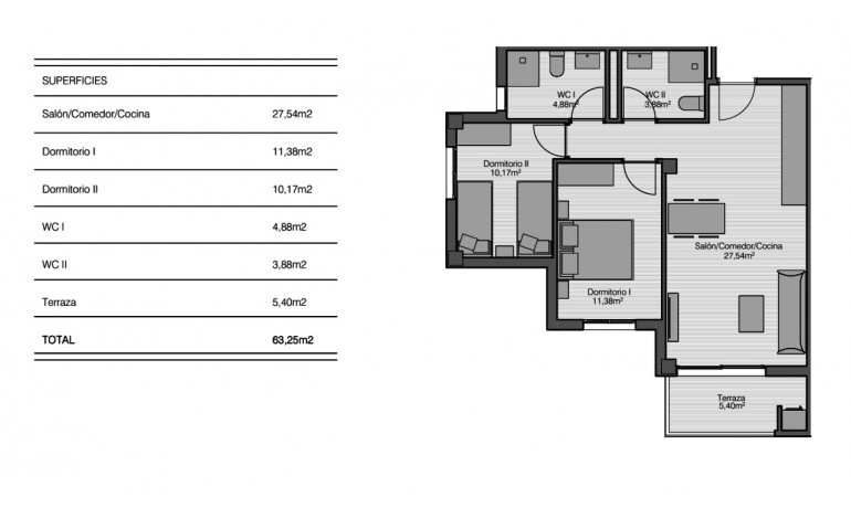 Herverkoop - Appartement / Flat -
San Miguel de Salinas* - San Miguel De Salinas