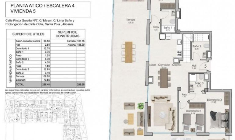 Nouvelle construction - Appartement / Flat -
Santa Pola - Estacion de autobuses
