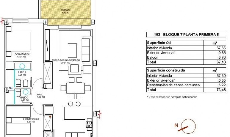 Nieuwbouw - Appartement / Flat -
Vera* - El Playazo