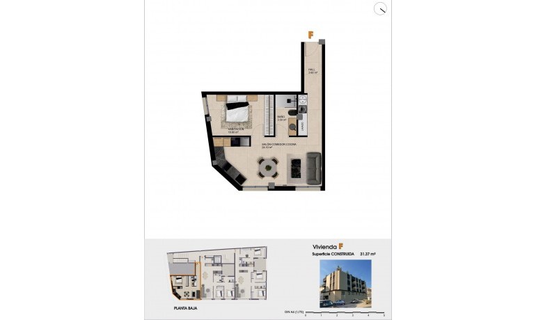 Nieuwbouw - Appartement / Flat -
Catral* - pueblo