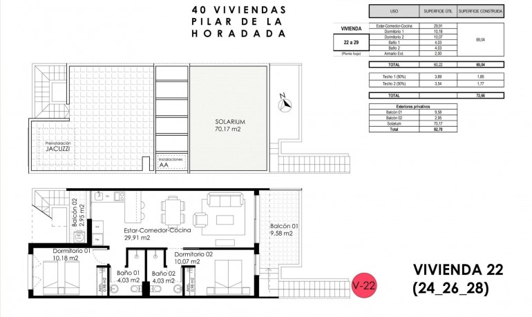 Nouvelle construction - Appartement / Flat -
Pilar de la Horedada* - pueblo