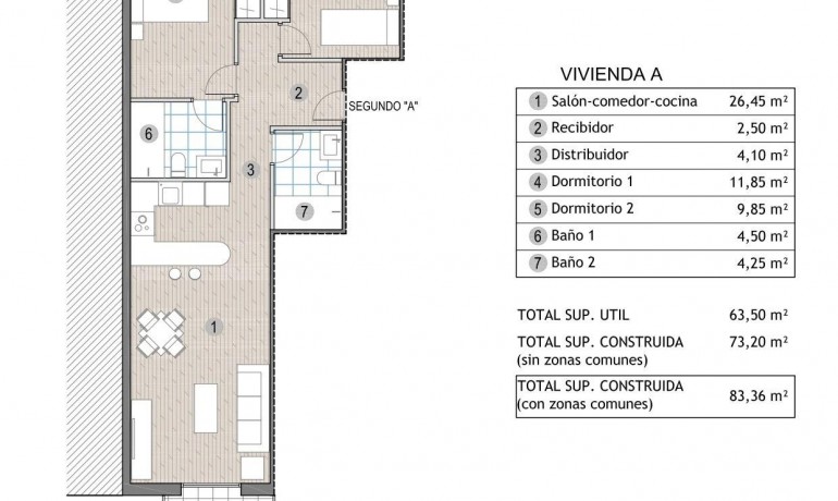 Nueva construcción  - Apartamento / piso -
Puerto de Mazarron - Playa del Puerto