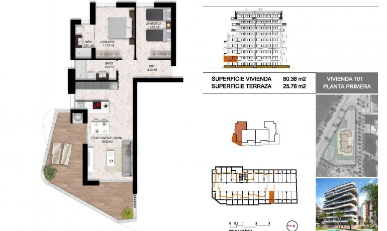 Nieuwbouw - Appartement / flat -
Guardamar del Segura - Puerto