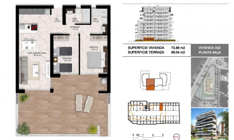 Nieuwbouw - Appartement / flat -
Guardamar del Segura - Puerto