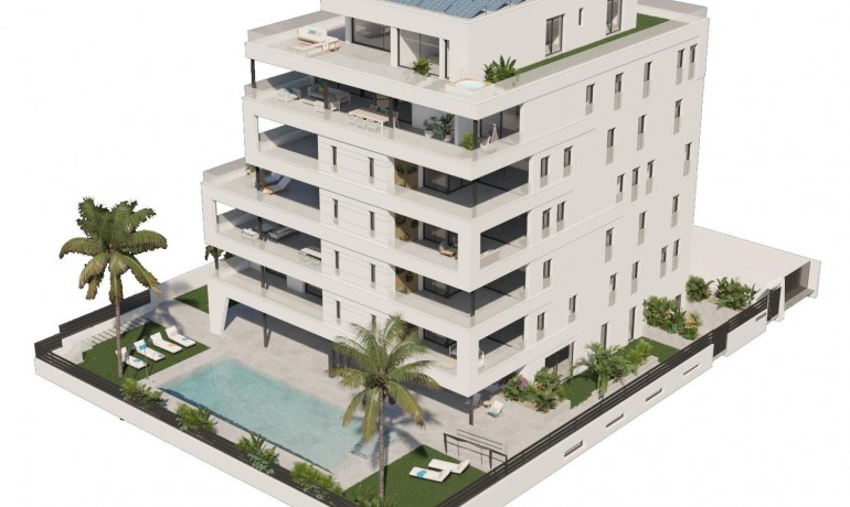 New Build - Apartment / flat -
Águilas - Puerto