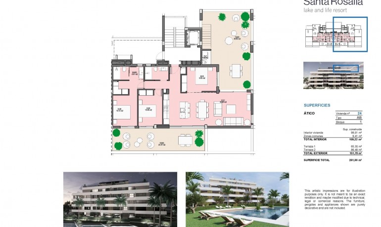 Nieuwbouw - Penthouse -
Torre Pacheco* - Santa Rosalia Lake And Life Resort*