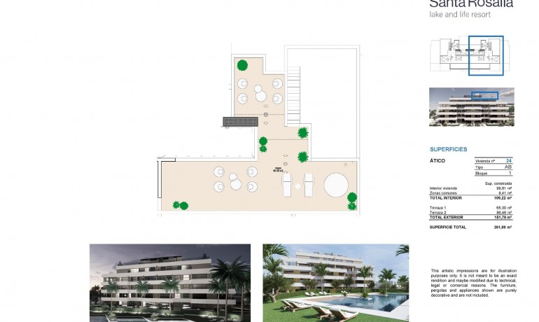 Nieuwbouw - Penthouse -
Torre Pacheco* - Santa Rosalia Lake And Life Resort*